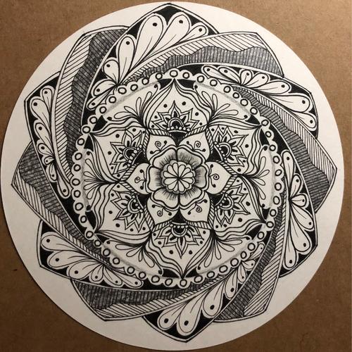 180921禅绕画步骤图之禅荼罗