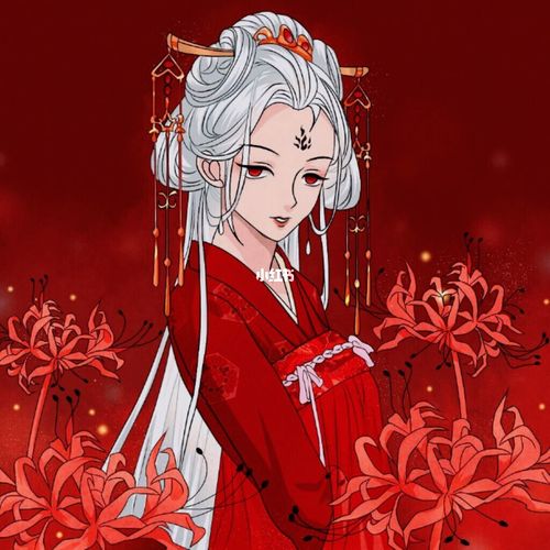 白发红眸古风头像_古风_头像分享_素材_头像