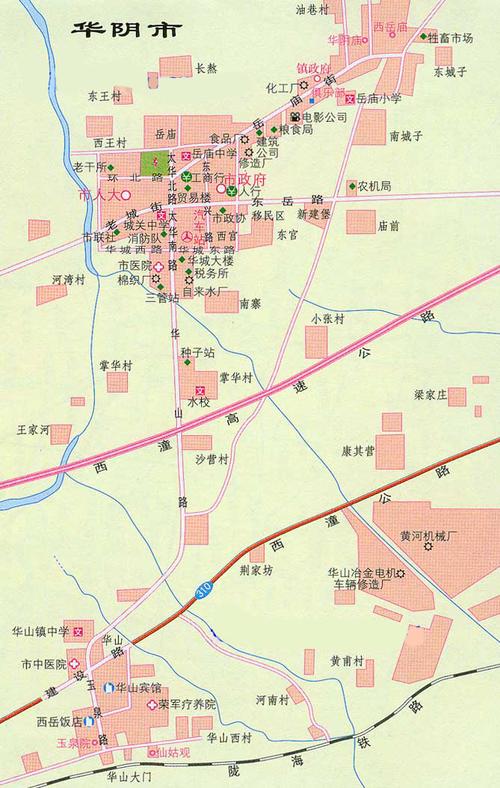 华阴市区地图_华阴市区地图查询_华阴市区地图全图