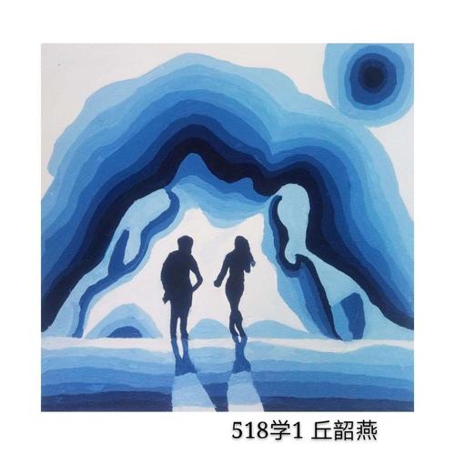 优秀作业:518学前专业——色彩构成——明度推移