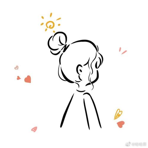 头像|简笔画教程 分享一波丸子头画法 可爱简笔画头像