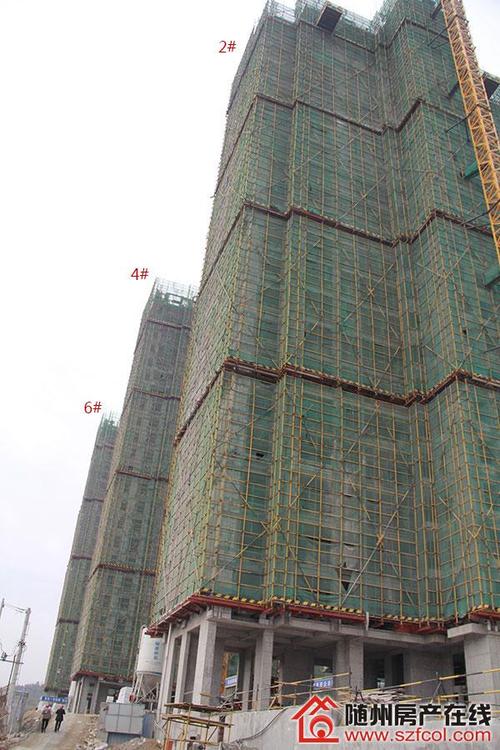 白鹤山银苑11月工程进度:1-7#楼住宅即将全盘封顶