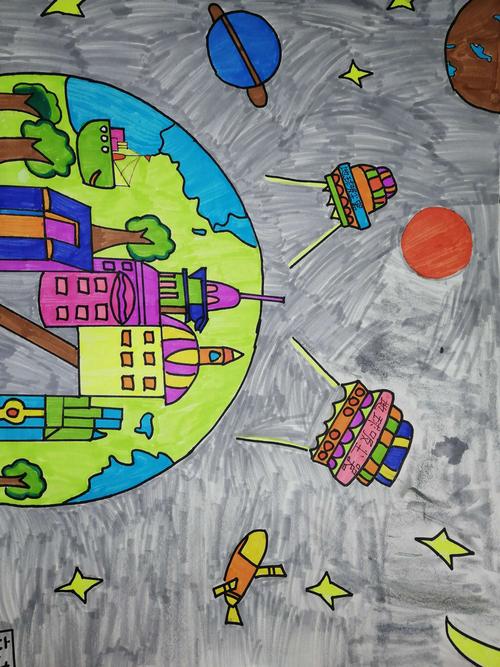 北关小学六年级七班"科幻画"优秀作品展