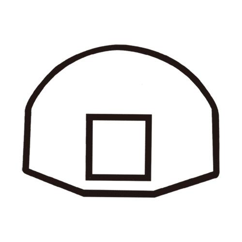 篮板简笔画正面