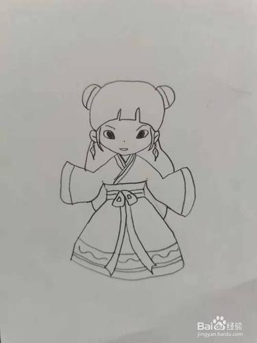 汉服小姐姐怎么画