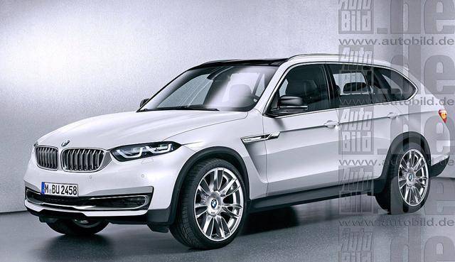 宝马全新x7旗舰suv效果图,它将成为宝马尺寸最大最豪华的suv