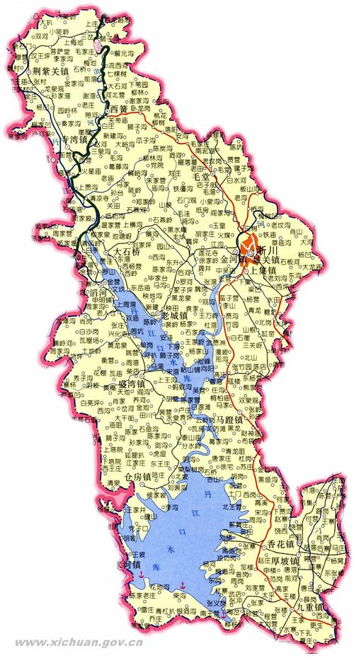 淅川县辖4个乡(大石桥乡,毛堂乡,西簧乡,滔河乡),11个镇(荆