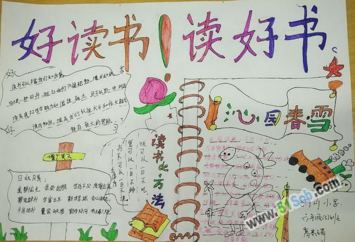 好读书 读好书手抄报资料
