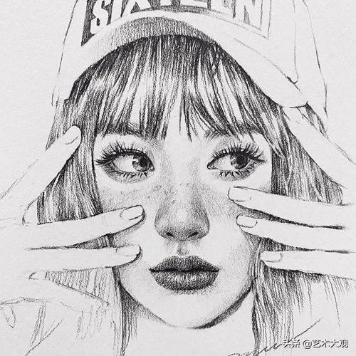 素描少女素描画入门画人物