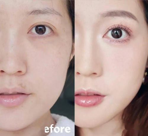 03:黄调白,适合面部有红血丝和轻微瑕疵的妹子,可以来中和一下肤色