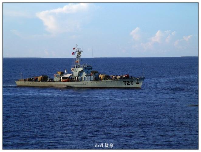 727导弹护卫艇海军863永兴岛号大型救援舰微山湖号887综合补给舰南海