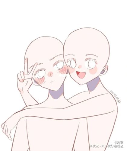 双人模板_模板_文化_绘画