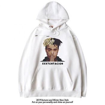 hiphop风格头像 说唱,rap嘻哈风头像 【现货秒发】xxxtentacion连帽卫衣男hiphop嘻哈说唱薄绒上衣外套