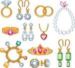 精美钻石戒指珠宝矢量素材