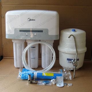 美的净水器mro101a-5/mro101-5家用厨房直饮净水机过滤纯水机双水