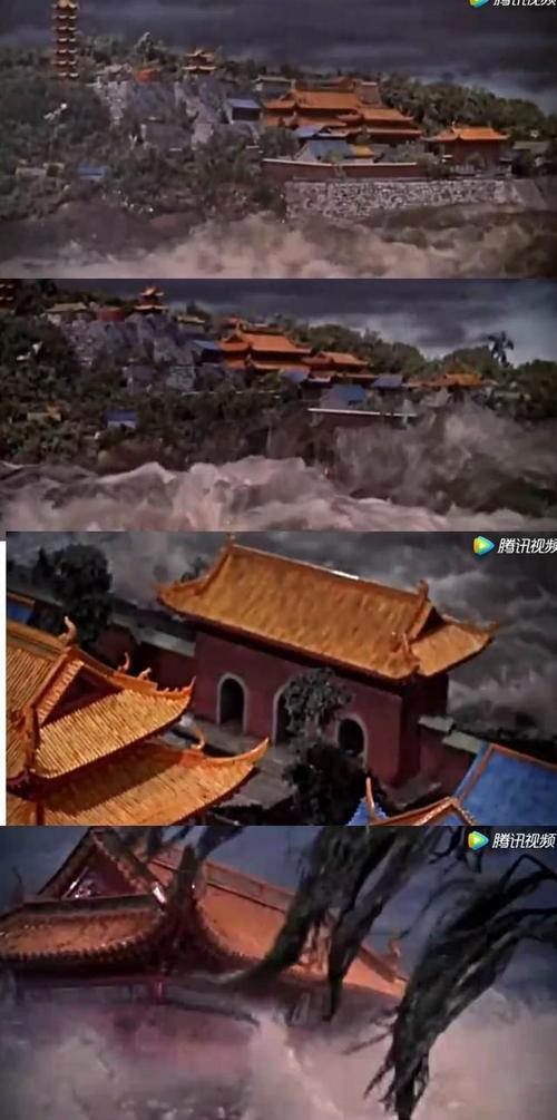 特别是白素贞水漫金山寺这段,影片用多个不同角度镜头,很逼真地