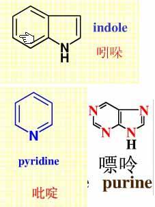 吲哚,嘌呤,吡啶结构式是什么?