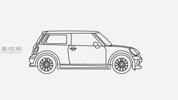 越野车的画法步骤 来看画小汽车画法步骤