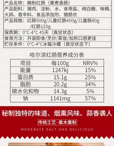 秋林里道斯红肠 精制儿童肠 瘦肉肠香肠哈尔滨特产80g