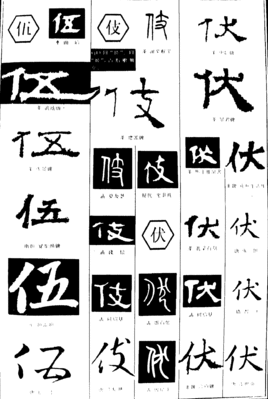 伍(汉语汉字)