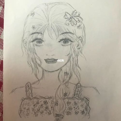 只会画半侧脸不会画正脸怎么办._绘画_脸型_画画小白_文化_绘画