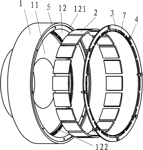cn101882823a_一种永磁同步曳引机的电机转子有效