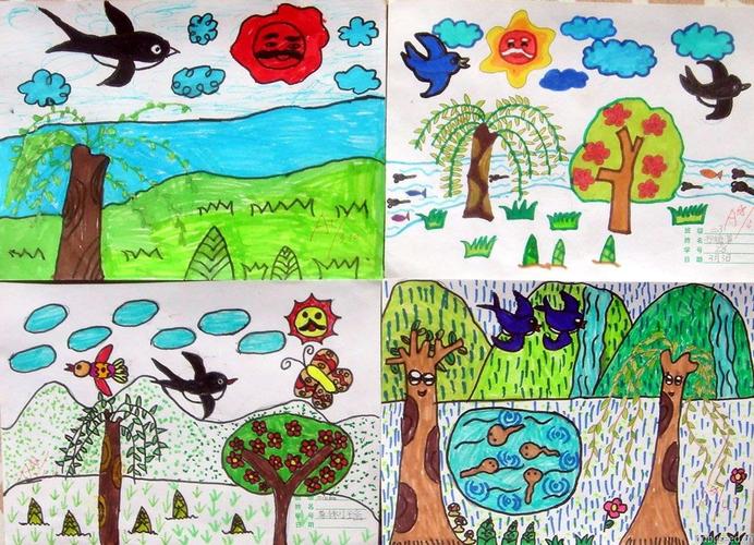 "走进春天,拥抱大自然"古寨幼儿园中班主题教育活动