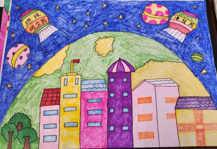 榆林市第九小学三年级六班科幻画作品秀