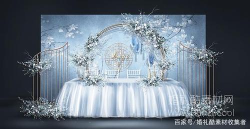 几款大气漂亮的新中式婚礼布置效果图