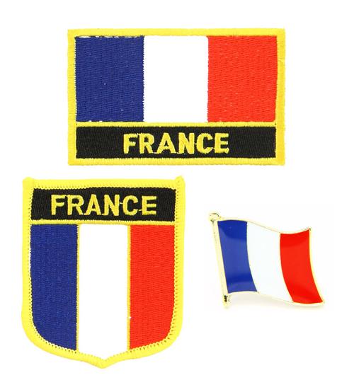 franceflagpinpatch法兰西法国国旗布贴背胶徽章布贴