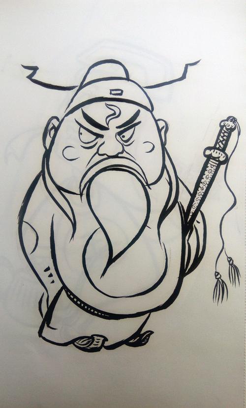 郑路漫画工作室原创开封府人物爆笑漫画设计