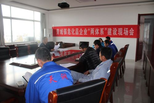 高青县青城镇召开危化品企业安全"两体系"和职业健康"两体系"建设会议