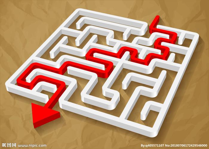 创意逃生迷宫通道图片