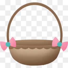 卡通棕色花篮子