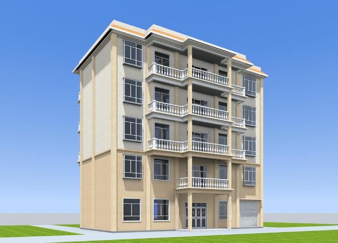 19x9 五层农村自建住宅出租房设计图户型图复式自住平面布置图方案