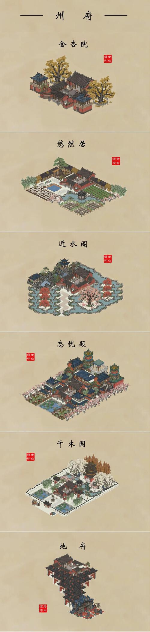 江南百景图州府布置图