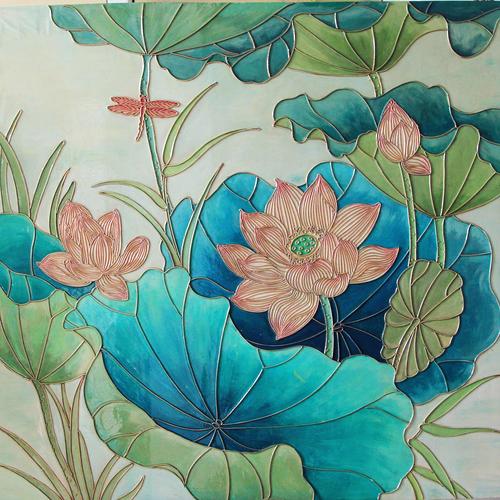 原创手工铜丝装饰画      