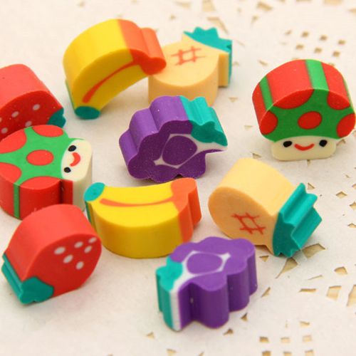 卡通可爱造型橡皮擦 迷你水果橡皮擦批发 创意文具橡皮擦厂家直销