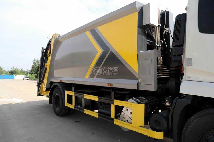 东风天锦vr单桥国六230马力压缩式垃圾车图片