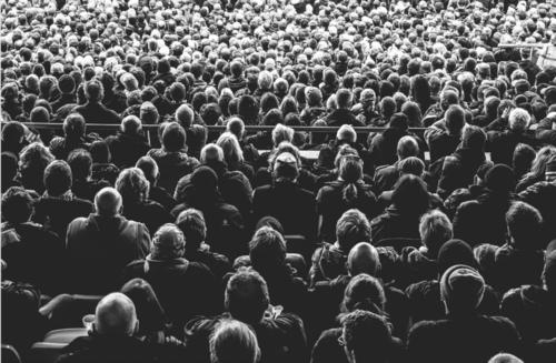 而人在群体中所做的第一件事就是  从众.