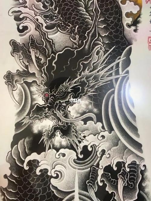 满背龙手稿_纹身_淄博纹身_美妆_彩妆_彩妆其他