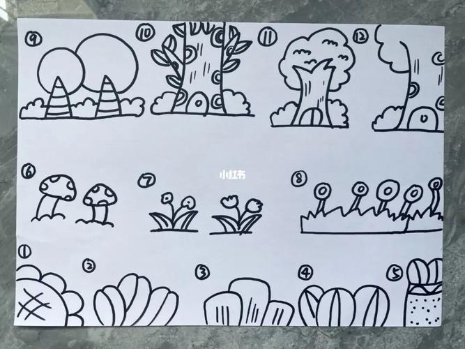 幼儿园考编主题画|植物简笔画素材_简笔画_素材_幼儿园_幼师_幼师考编