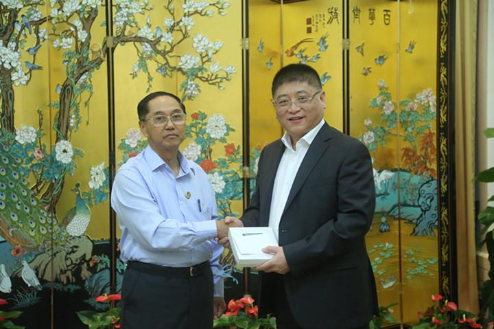 中信建设董事长陈晓佳拜会缅甸副总统吴敏瑞一行