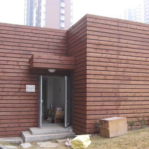 防腐木室外外墙木质护墙板门面房豪宅别墅装饰木板材