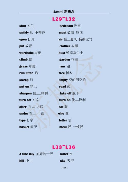 新概念l1~l48单词总结.doc