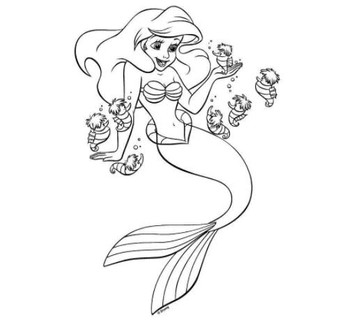 【图文】怎么画美人鱼简笔画图片_儿童画美人鱼