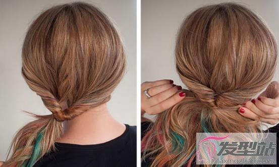 侧扎低马尾扎发教程 超简单步骤看一遍就能学会-发型