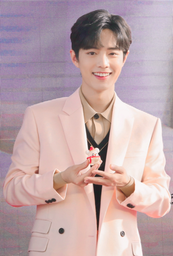 男明星粉色西装:王源阳光,王一博酷盖,看到肖战:我的心乱了