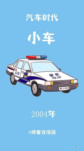 【漫画】警车变迁史,这些车里面有你的回忆吗?