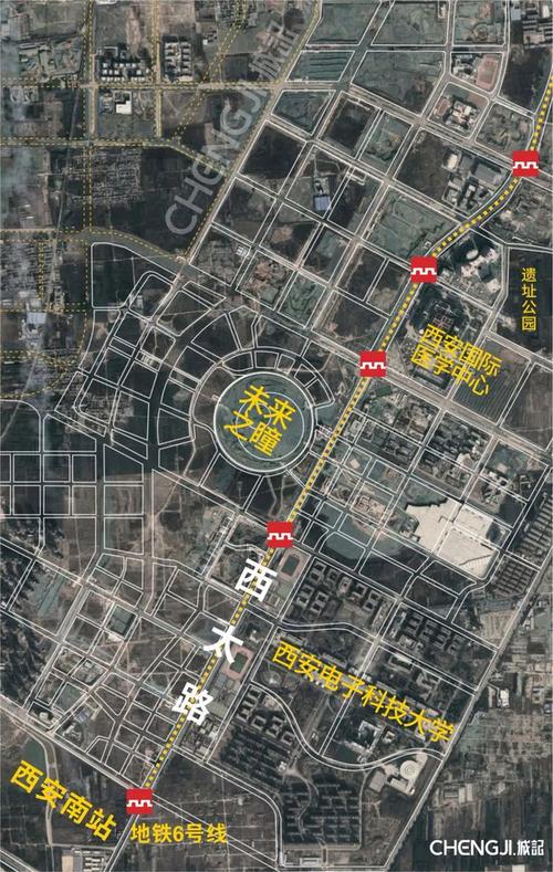 未来之瞳在西安的区位◎制图/城记智库